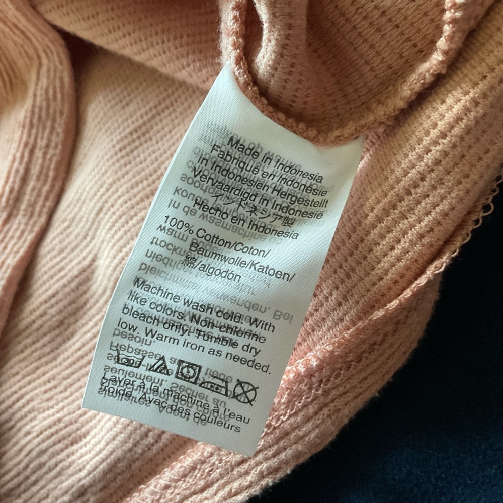 Madewell Texture Thread Tie Front Button Tank Top - image 5